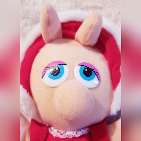 1987 The Muppet Babies Miss Piggy Plush Toy McDonald's Happy Meal Toy Christmas - Picture 2 of 11